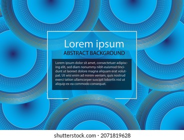 fondo azul abstracto con círculos, fondo geométrico de tecnología gris con círculos