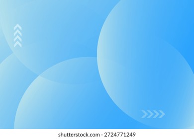 Abstrakter blauer Hintergrund mit Kreisen und Farbverläufen für technische, unternehmerische und digitale Designprojekte
