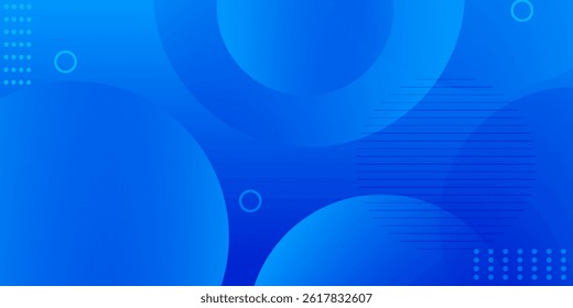 Abstract blue background with circles. modern Vector illustration.
