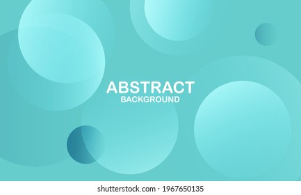 Abstract blue background with circles. Vector illustration
