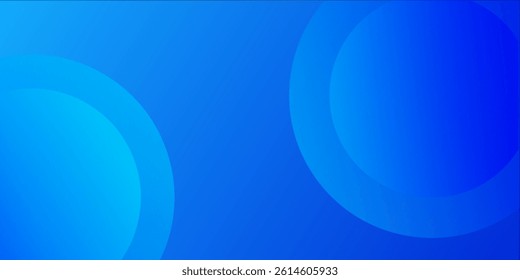 Abstract blue background with circles. Vector illustration