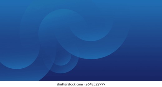 Fundo azul abstrato com círculos. Ilustração vetorial
