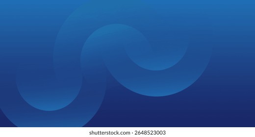 Fundo azul abstrato com círculos. Ilustração vetorial