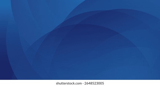 Fundo azul abstrato com círculos. Ilustração vetorial