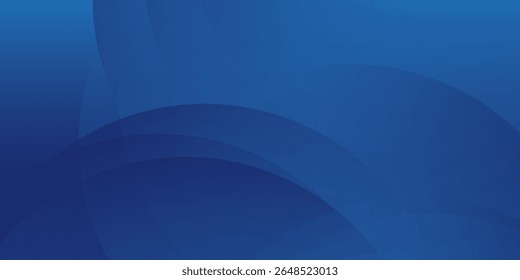 Fundo azul abstrato com círculos. Ilustração vetorial