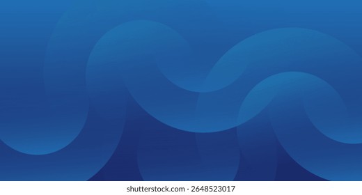 Fundo azul abstrato com círculos. Ilustração vetorial