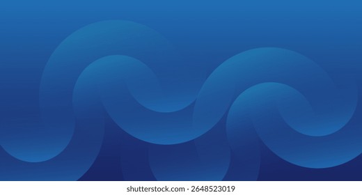 Fundo azul abstrato com círculos. Ilustração vetorial
