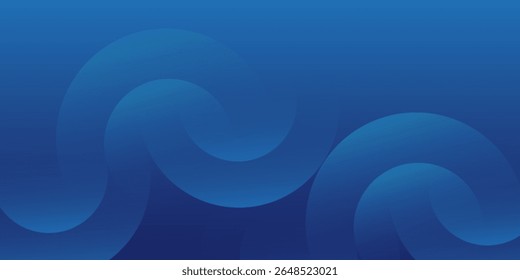 Fundo azul abstrato com círculos. Ilustração vetorial