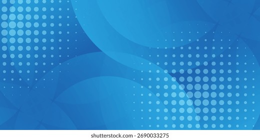 Abstract blue background with circles. Vector illustration, eps10
