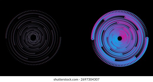 Fundo azul abstrato com círculos. Ilustração vetorial eps10.