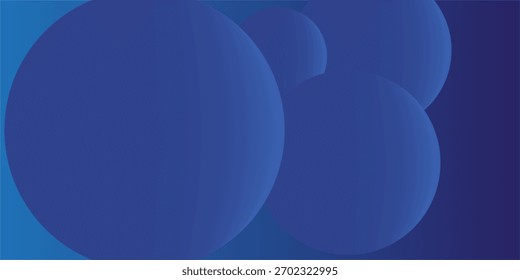 Fundo azul abstrato com círculos. Ilustração vetorial