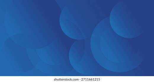 Fundo azul abstrato com círculos. Ilustração vetorial