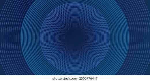 Fondo azul abstracto con círculos. Vector