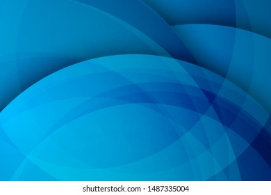 Abstract blue background, circular overlay