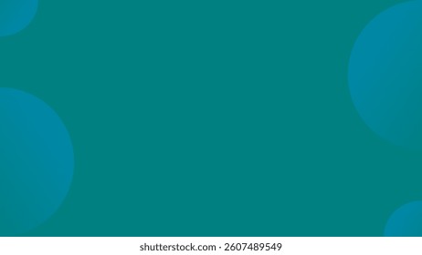 Abstract blue background with circular patterns and green screen elements