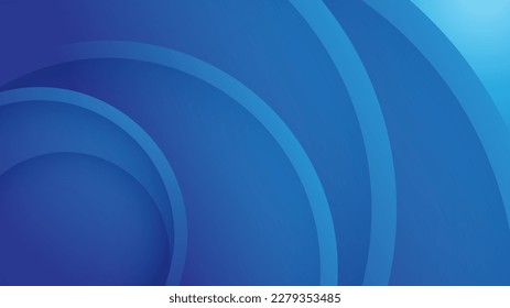 fondo azul abstracto con formas circulares. ilustración vectorial