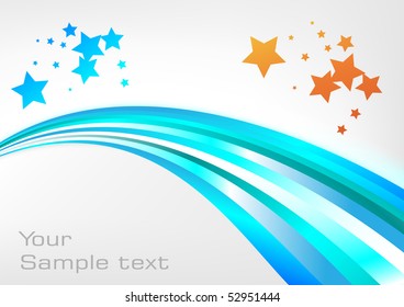 Abstract blue background. Clip-art
