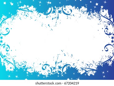 Abstract Blue background. Clip-art
