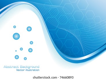Abstract blue background. Clip-art