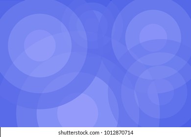 Abstract blue background with concentric circles. Vector elegant illustration with place for text.