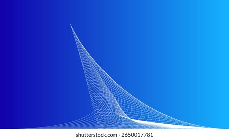 abstract blue background with connected lines