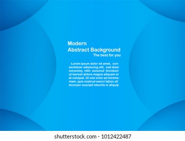 Abstract blue  background with copy space for white text. Modern template design for cover, brochure, flyer, web banner and magazine.