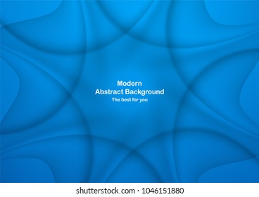 Abstract blue background with copy space for text. Modern template design for cover, brochure, web banner and magazine.