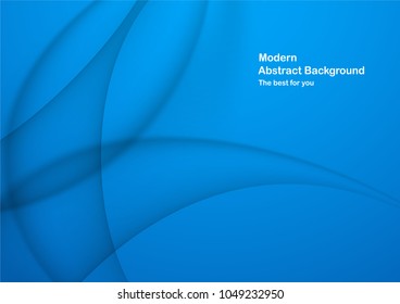 Abstract blue background with copy space for text. Modern template design for cover, brochure, web banner and magazine.