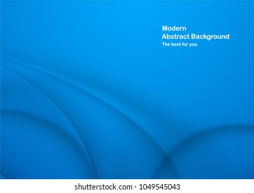 Abstract blue background with copy space for text. Modern template design for cover, brochure, web banner and magazine.