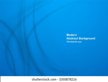 Abstract blue background with copy space for text. Modern template design for cover, brochure, web banner and magazine.
