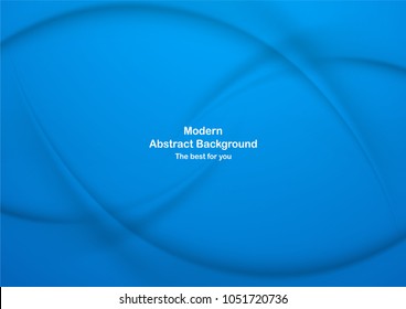 Abstract blue background with copy space for text. Modern template design for cover, brochure, web banner and magazine.