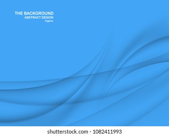 Abstract blue background with copy space for text. Modern template design for cover, brochure, web banner and magazine.