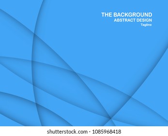 Abstract blue background with copy space for text. Modern template design for cover, brochure, web banner and magazine.
