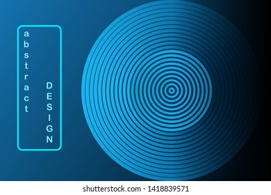 abstract blue background with copy space and circles
