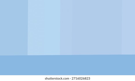 Abstract blue background with copy space featuring a 3d light texture and blank vector frame for a business banner template or artistic wall decoration