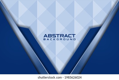 Resumen de fondo azul con líneas de cardenales y sombras. Banner luminoso moderno con líneas luminosas azules. Fondo abstracto futurista