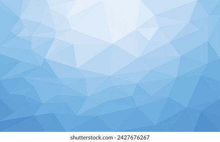 abstract blue background of crystal refractions diamond glass vector eps 10