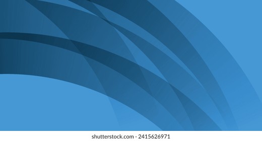 Fondo azul abstracto ,Diseño de curva azul en forma lisa con color azul con líneas borrosas