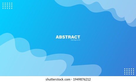 Abstract blue background and curve lines, background with copy space for design, vector.