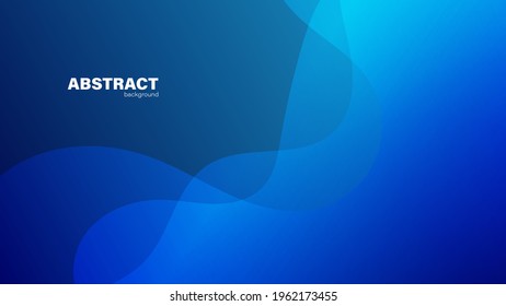 Abstract blue background and curve shape, background with copy space for design, vector.
