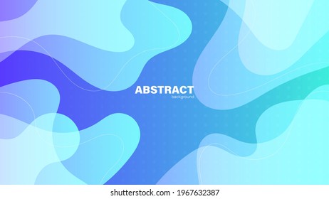 Abstract blue background and curve shape, background with copy space for design, vector.