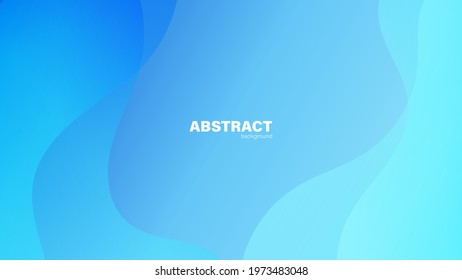 Abstract blue background and curve shape, background with copy space for design, vector.