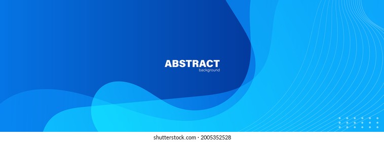 Resumen de fondo azul y forma de curva, fondo con espacio de copia para el diseño, vector.