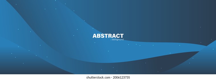 Abstract blue background and curve shape, background with copy space for design, vector.