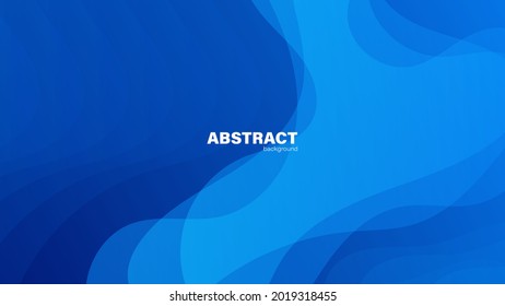 Abstract blue background and curve shape, background with copy space for design, vector.