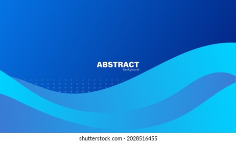 Abstrakter blauer Hintergrund und Kurvenform, Hintergrund mit Kopienraum für Design, Vektorgrafik.