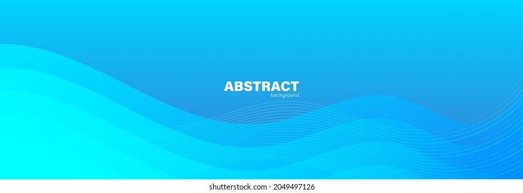 Resumen de fondo azul y forma de curva, fondo con espacio de copia para el diseño, vector.
