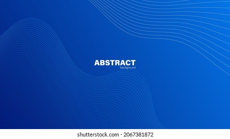 Resumen de fondo azul y forma de curva, fondo con espacio de copia para el diseño, vector.