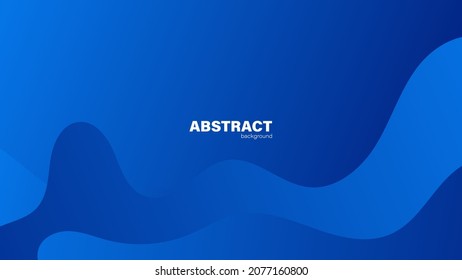 Abstract blue background and curve shape, background with copy space for design, vector.