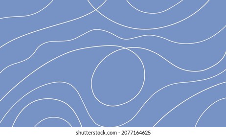 Abstract blue background and curve shape, doodle background.vector.